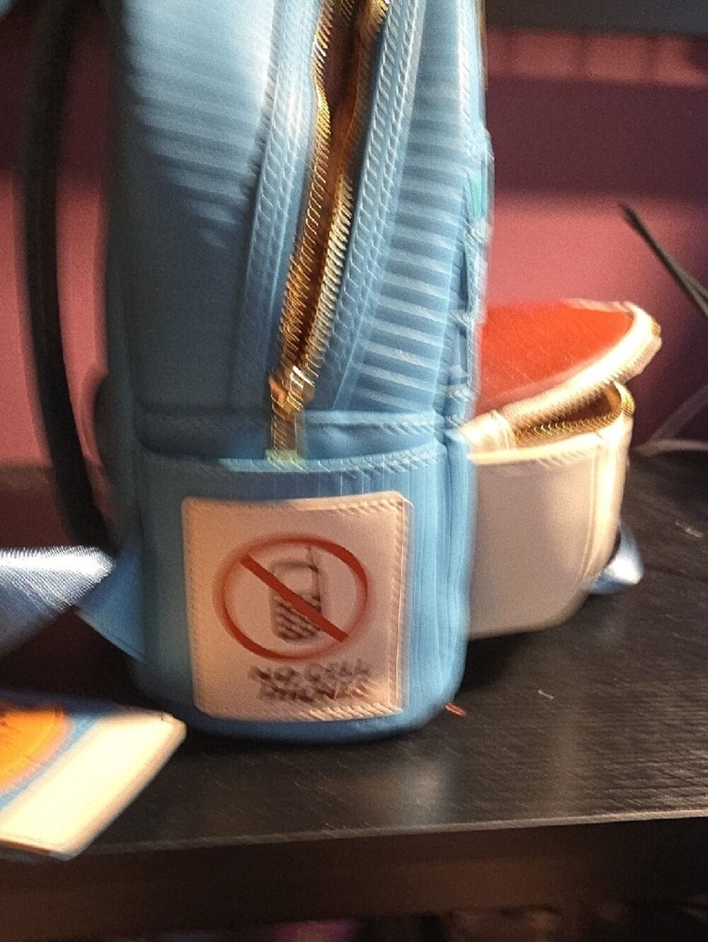 Loungefly Cream & Orange Luke's Diner Mini Backpack - Picture 4 of 7
